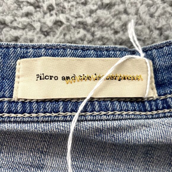 Anthropologie Pilcro Hyphen Jean Shorts Women's 32" Jorts‎ Boho 90's Classic Y2k - Picture 6 of 12